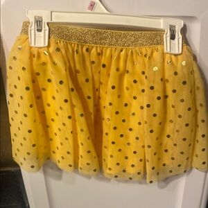 Gold Polka Dot Skirt